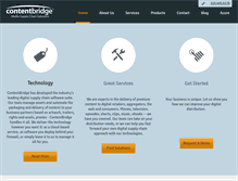 Tablet Screenshot of contentbridge.tv